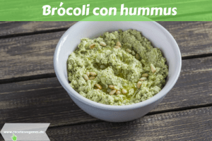 Brócoli con hummus