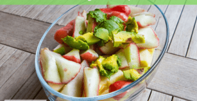 Ensalada de aguacate y manzana