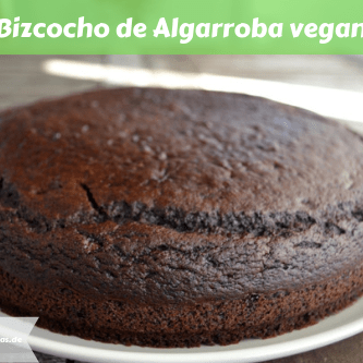 Bizcocho de Algarroba vegano