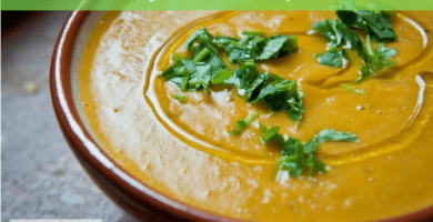 Crema de patata dulce y tomates