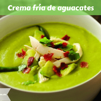 Crema fría de aguacates