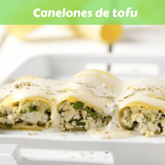 Canelones de tofu