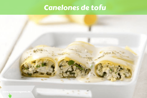 Canelones de tofu